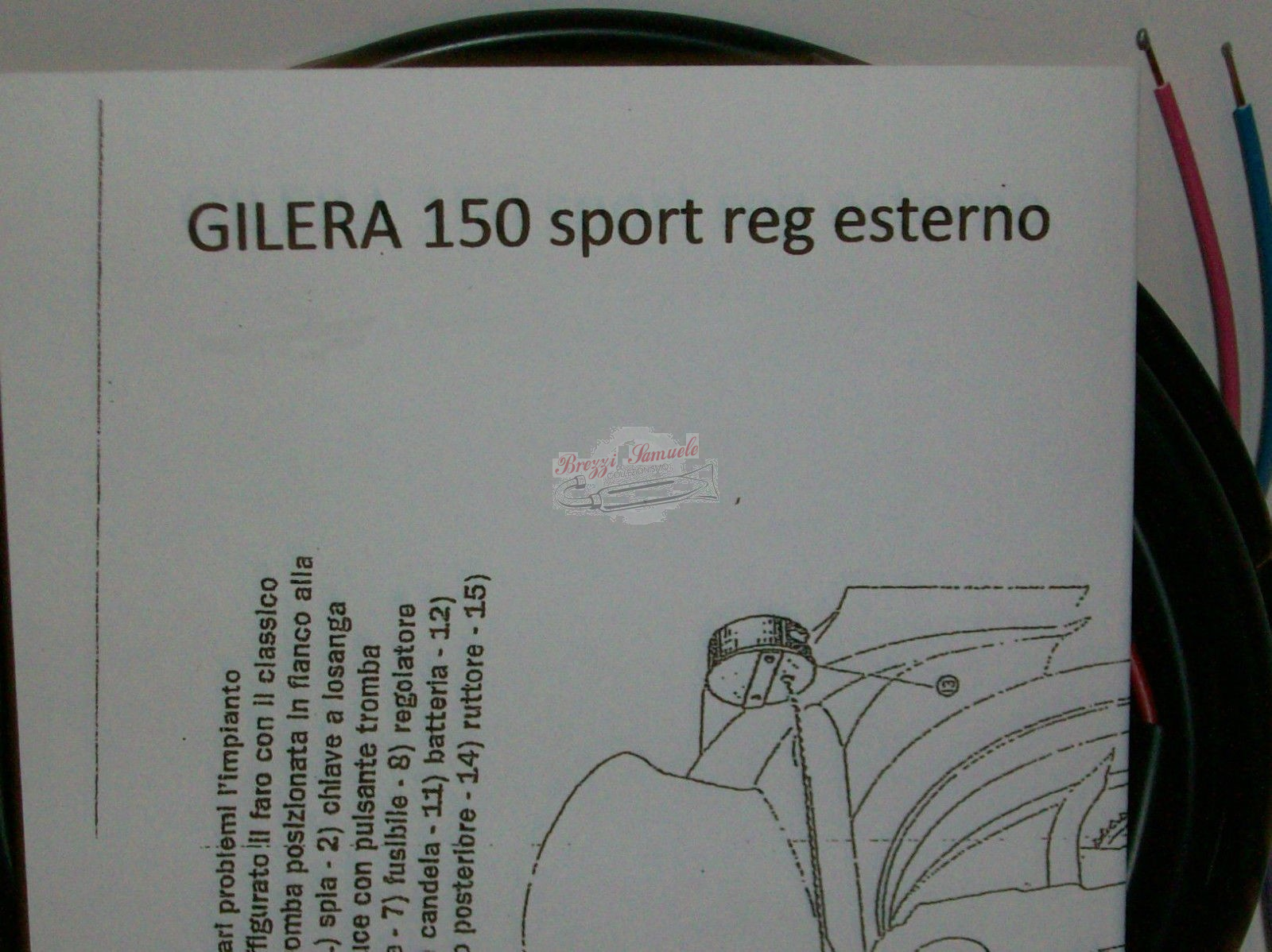 Prodotto: im.80 impianto elettrico gilera 150 sport regolatore ... Impianto elettrico esterno