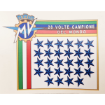 MV AGUSTA ADESIVO PVC SERBATOIO 28 STELLETTE CAMPIONE DEL MONDO 