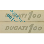 DUCATI 100 CC DECALCOMANIE ADESIVI FIANCHETTI