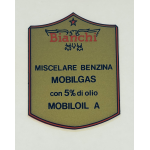 BIANCHI 125 2 TEMPI  DECALCOMANIA SERBATOIO TAPPO BENZINA 