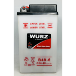 BATTERIA MOTO EPOCA 6 VOLT 8 X 9 X H 16 CM - LIQUIDO  - 3R2 - RINFORZATA 8 AH