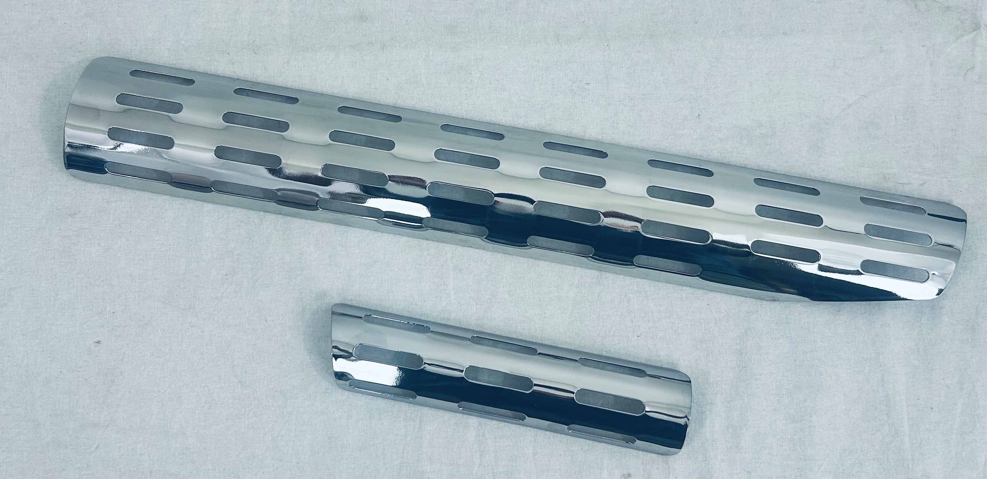 BENELLI 50 -  MINI BIKE -  MINI CROSS  -  CALIFORNIA  -  DYNAMO - TRIAL - COPPIA GRIGLIE PARACALORE SCARICO - EXHAUST HEAT SHIELD GRILLE
