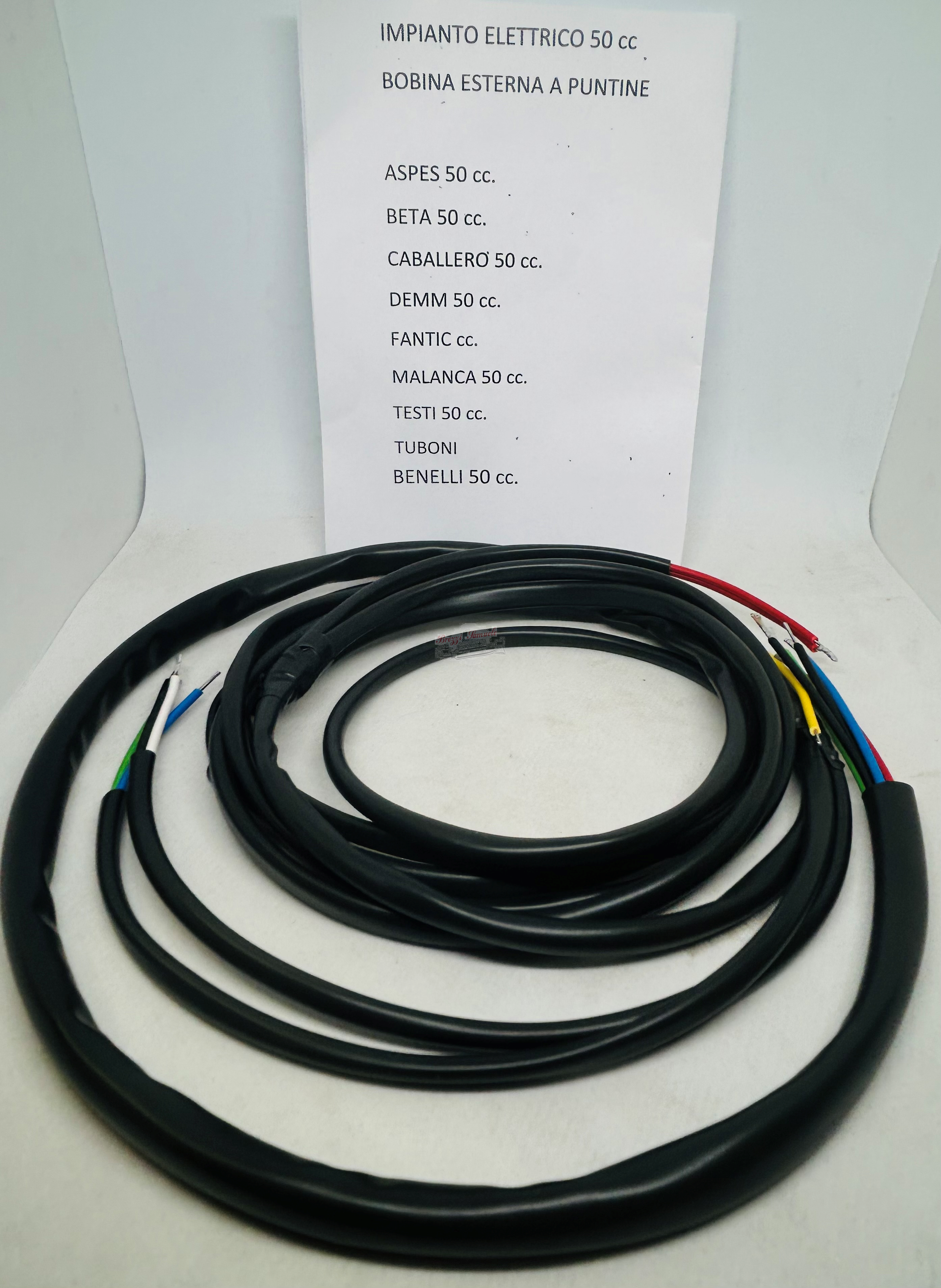 IMPIANTO ELETTRICO 50 CC BOBINA ESTERNA A PUNTINE MODELLI : ASPES 50 - BETA 50 - CABALLERO 50 - DEMM 50 - FANTIC 50 - MALANCA 50 - TESTI 50 - TUBONI 50 - BENELLI 50 