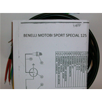 IMPIANTO ELETTRICO BENELLI MOTOBI 125 SPORT SPECIAL + SCHEMA