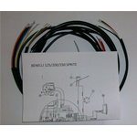 IMPIANTO ELETTRICO BENELLI - MOTOBI SPRITE 125 - 200 - 250 cc + SCHEMA
